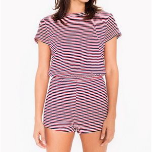 American apparel striped romper